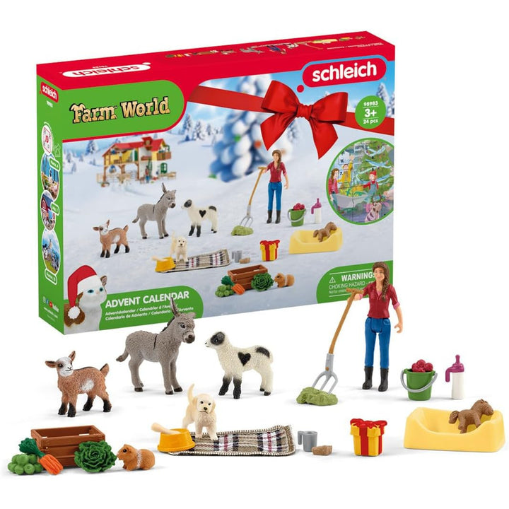 Schleich Advent Calendar 202 Farm World Christmas 24 Windows Pony Gift Kids Toy