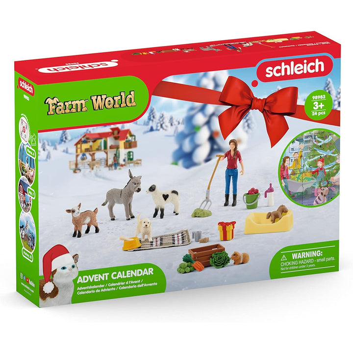 Schleich Advent Calendar 202 Farm World Christmas 24 Windows Pony Gift Kids Toy