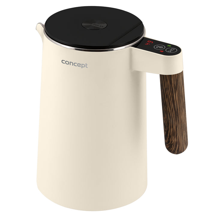 Concept Norwood RK3304 Stainless Steel Kettle with Temperature Control Keep Warm 1.5L 1850-2200W Vanilla Colour