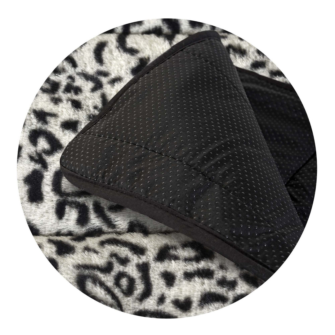 Cairpéad pluise, fionnadh coinín bréige, neamh-shleamhain, 120 x 160 cm, patrún Sibéireach, DYWRAB120/160SYB