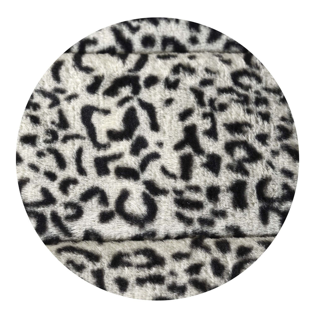 Cairpéad pluise, fionnadh coinín bréige, neamh-shleamhain, 120 x 160 cm, patrún Sibéireach, DYWRAB120/160SYB