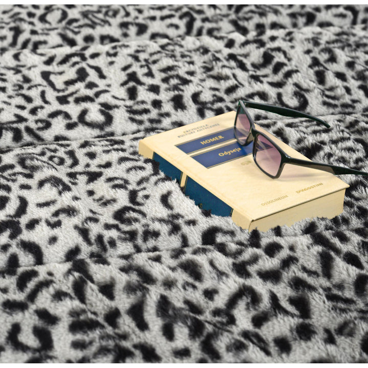 Cairpéad pluise, fionnadh coinín bréige, neamh-shleamhain, 120 x 160 cm, patrún Sibéireach, DYWRAB120/160SYB