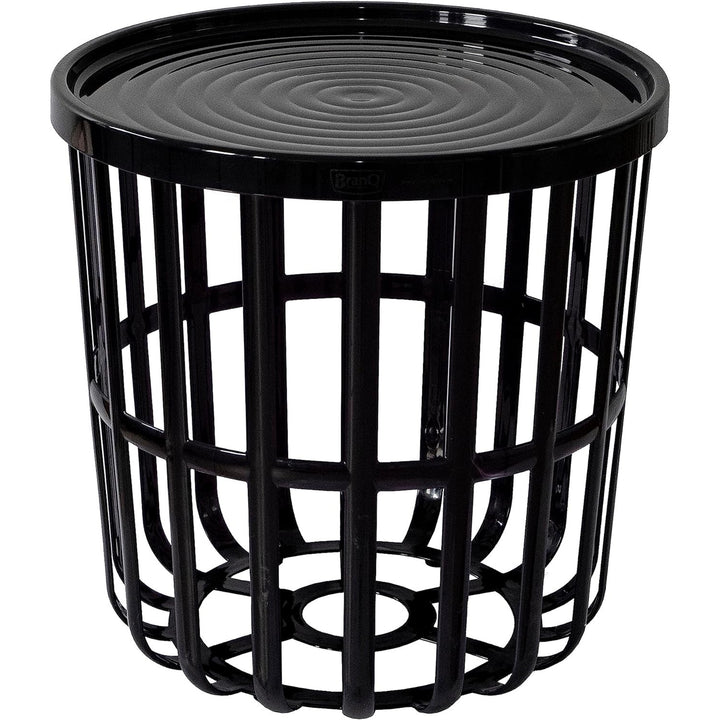 Branq Round Table with Storage Basket 40 x 40 x 40 cm