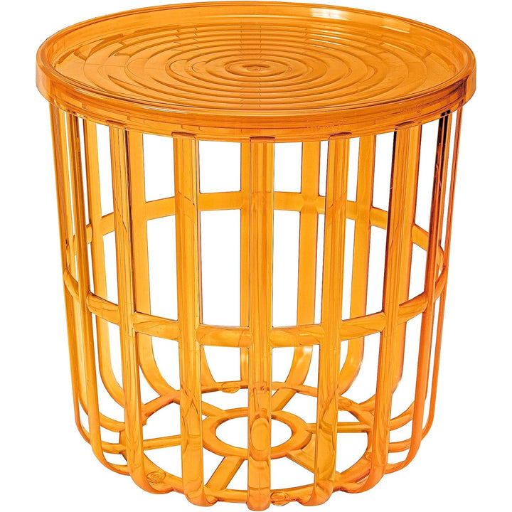 Branq Round Table with Storage Basket 40 x 40 x 40 cm