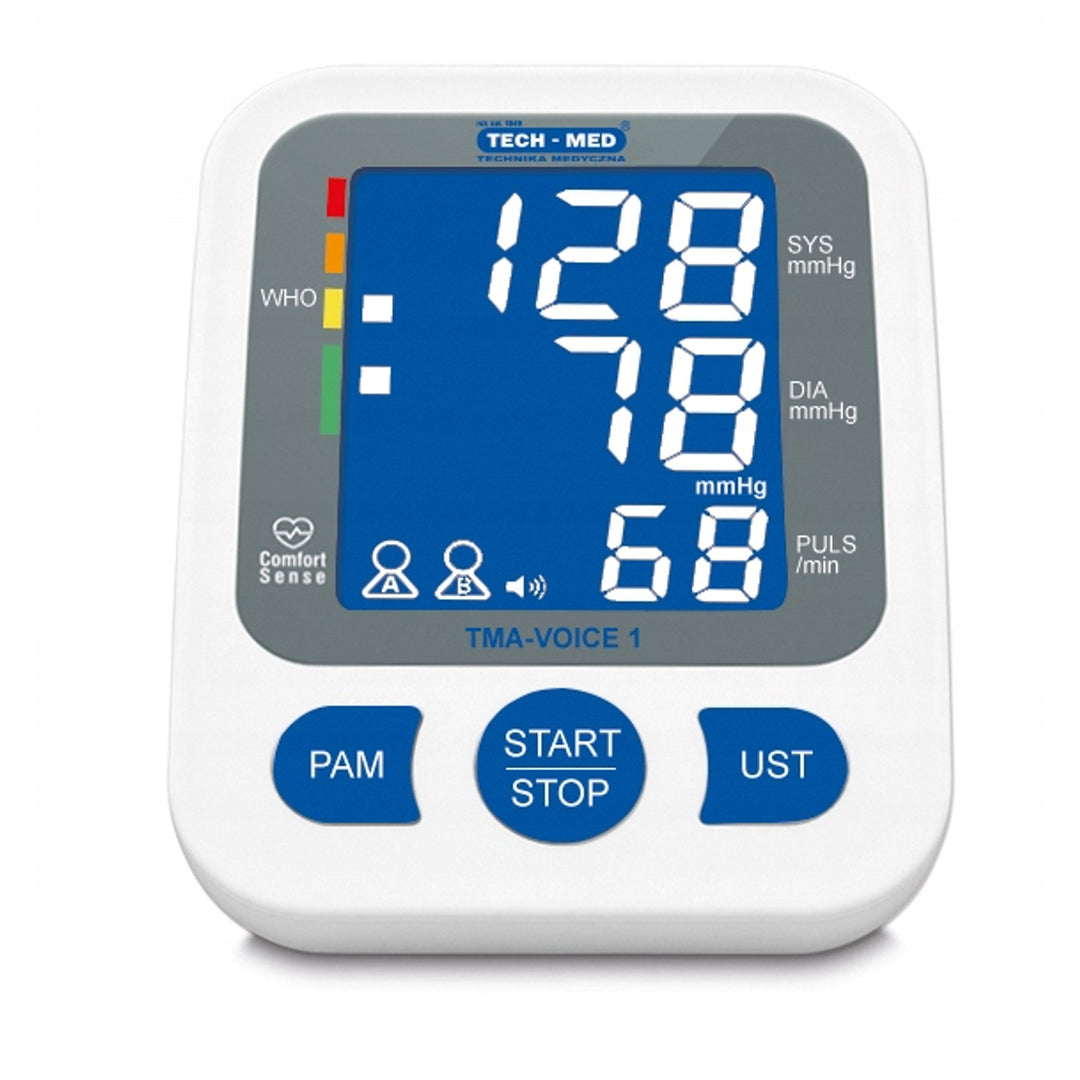 TECH-MED blood pressure monitor, digital, upper arm, speech function in Polish, TMA-VOICE 1