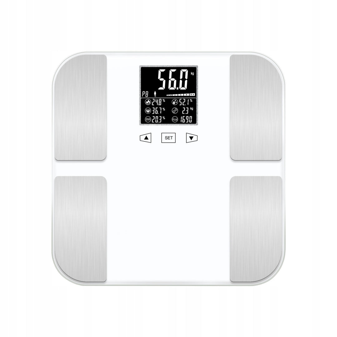 Tech-Med TM-WA002 Analytical Bathroom Scale  Body Fat BMI Indicator Analysis Measurement Backlit LCD Display