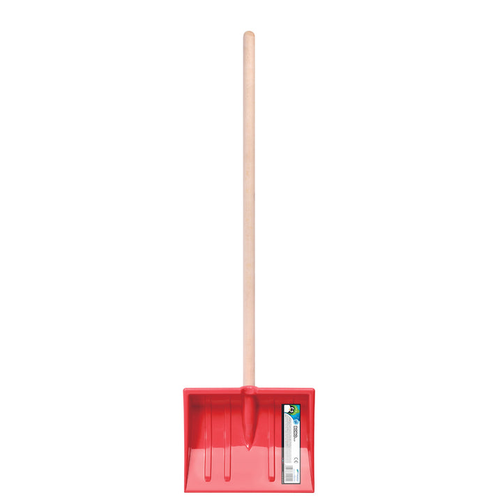 Prosperplast snow shovel, for children, wooden handle, red, Bobo