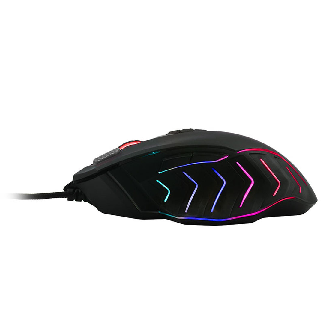 A4TECH Bloody J95 RGB Pixart Activated Wired Gaming Mouse USB 8000 DPI Light Strike II 9 Buttons Right-Handed