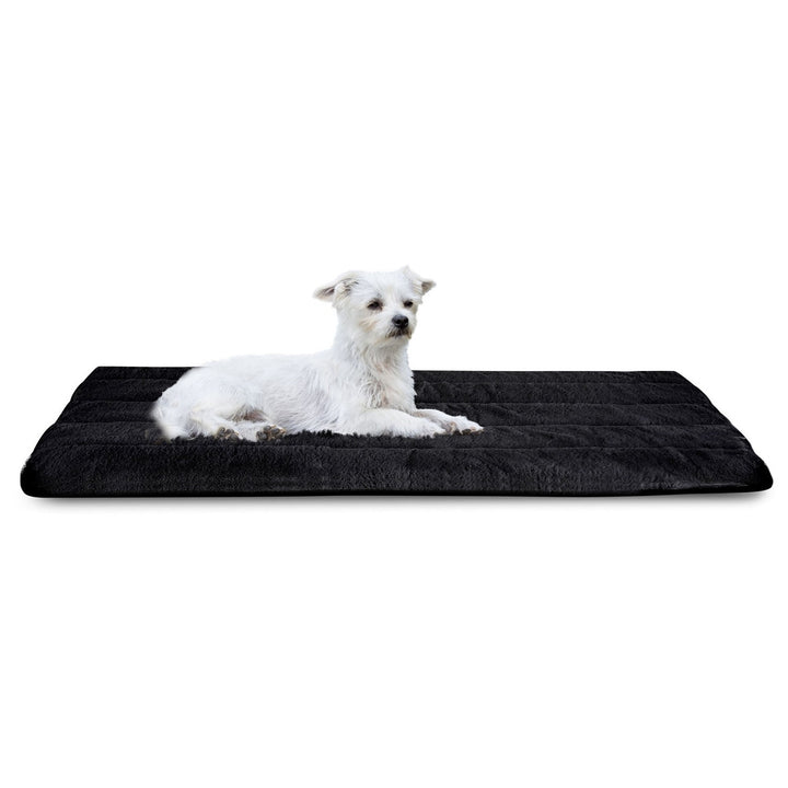 Dog bed, non-slip, imitation rabbit fur, 50x70 cm, black, MATARABBIT50/70CZA