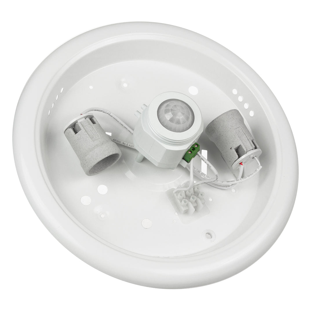 Maclean PIR sensor plafond, ceiling mounted, with LED light source, 2x max. 40W, E27, 220-240V~ 50/60Hz, MCE324 + 2xMCE267