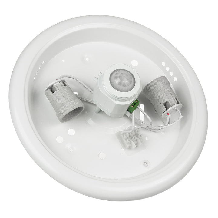 Maclean PIR sensor plafond, ceiling mounted, with LED light source, 2x max. 40W, E27, 220-240V~ 50/60Hz, MCE324 + 2xMCE267