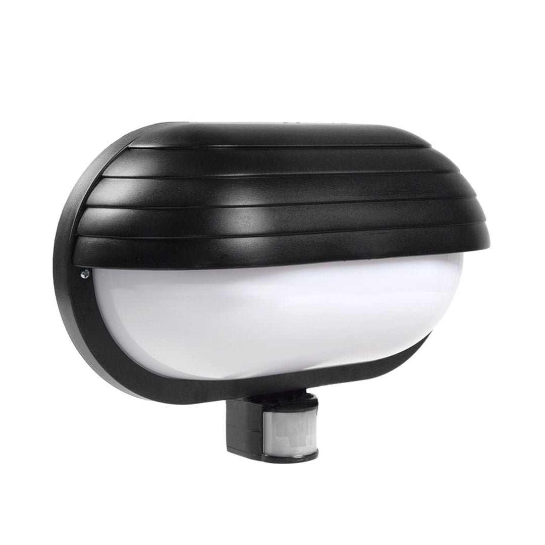 Maclean MCE33B wall luminaire, with PIR sensor, max. 60W, 180° + LED 4W