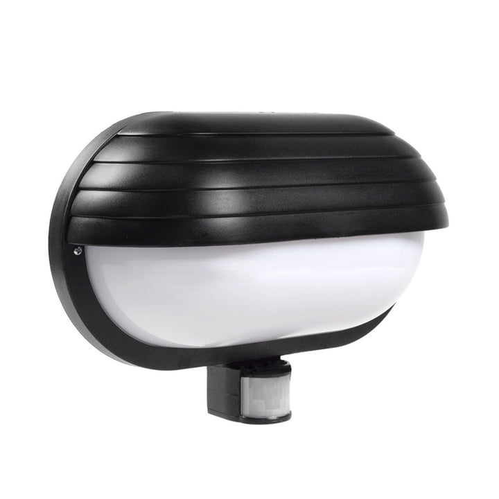 Maclean MCE33B wall luminaire, with PIR sensor, max. 60W, 180° + LED 9W