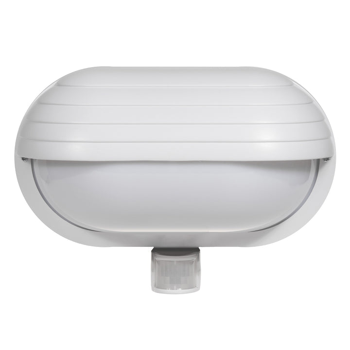 Maclean MCE33 W wall luminaire, with PIR sensor, max. 60W, 180° + LED 4W