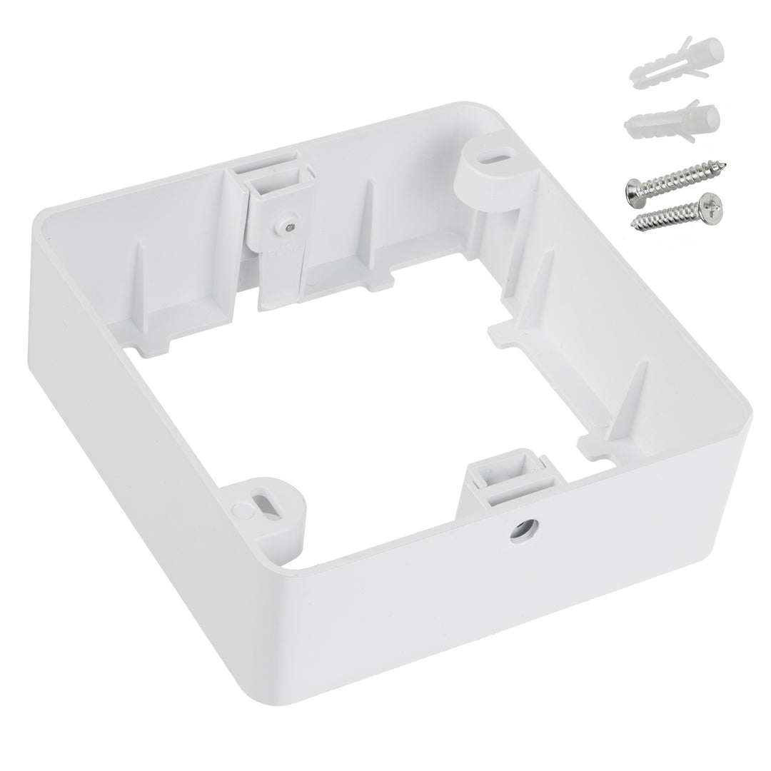 Maclean MCE373 S LED ceiling panel, flush mount SLIM, 9W, Neutral White 4000K, 120*120*26mm, 900lm, + Maclean MCE378 S surface adapter