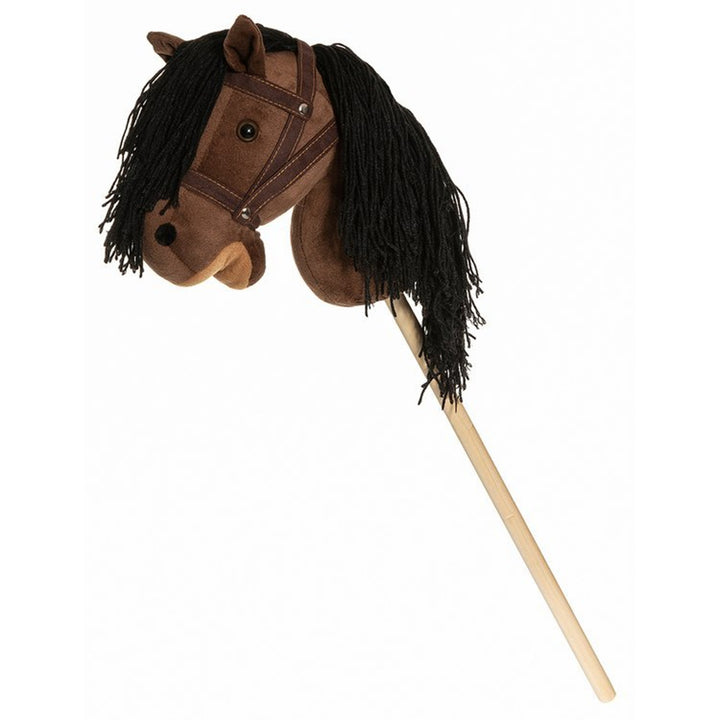 Teddykompaniet Plush Horse Wooden Stick Reins 80 cm T-TED-03002 Hobby Horse