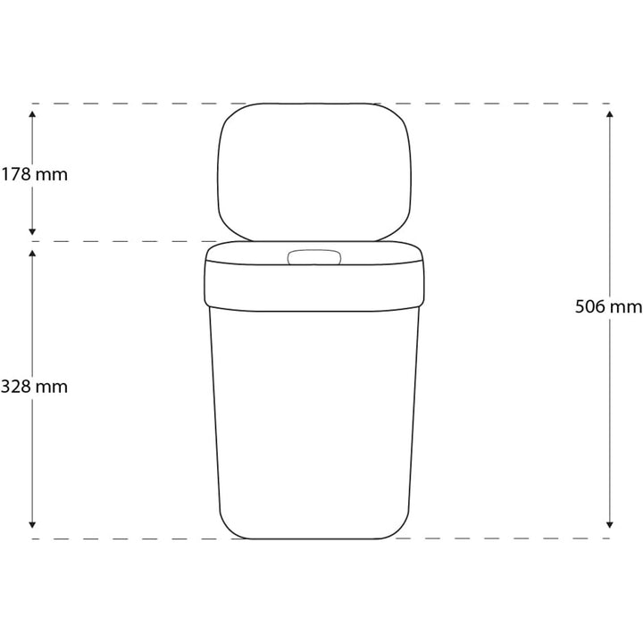 Curver Ready to Collect Sorting Waste Bin 10L White Garbage Can Stackable Recycling Segregation Ergonomic Handle