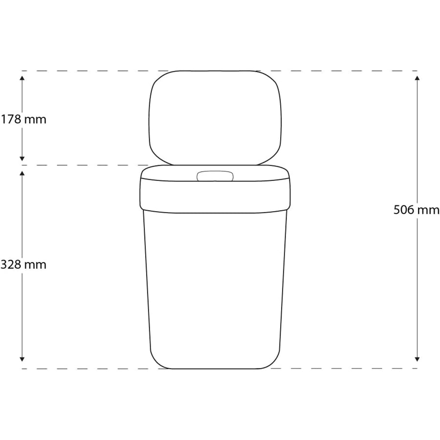 Curver Ready to Collect Sorting Waste Bin 10L White Garbage Can Stackable Recycling Segregation Ergonomic Handle