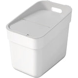 Curver Ready to Collect Sorting Waste Bin 20L White Garbage Can Stackable Recycling Segregation Ergonomic Handle