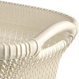 Curver Knit 40L Laundry Mangle Basket Cream White Knit Design Boho Cottagecore Vented Handles Sturdy