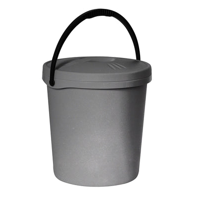 Plast Team bucket, lid, handle, 16 liters, silver, 2062