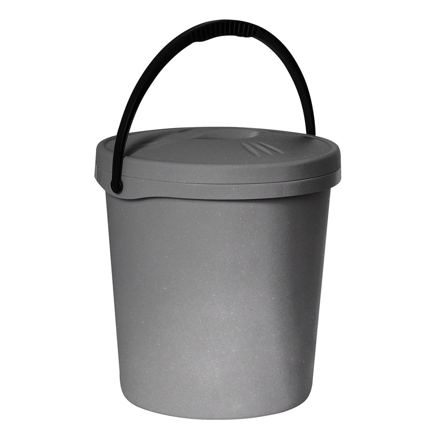 Plast Team bucket, lid, handle, 16 liters, silver, 2062