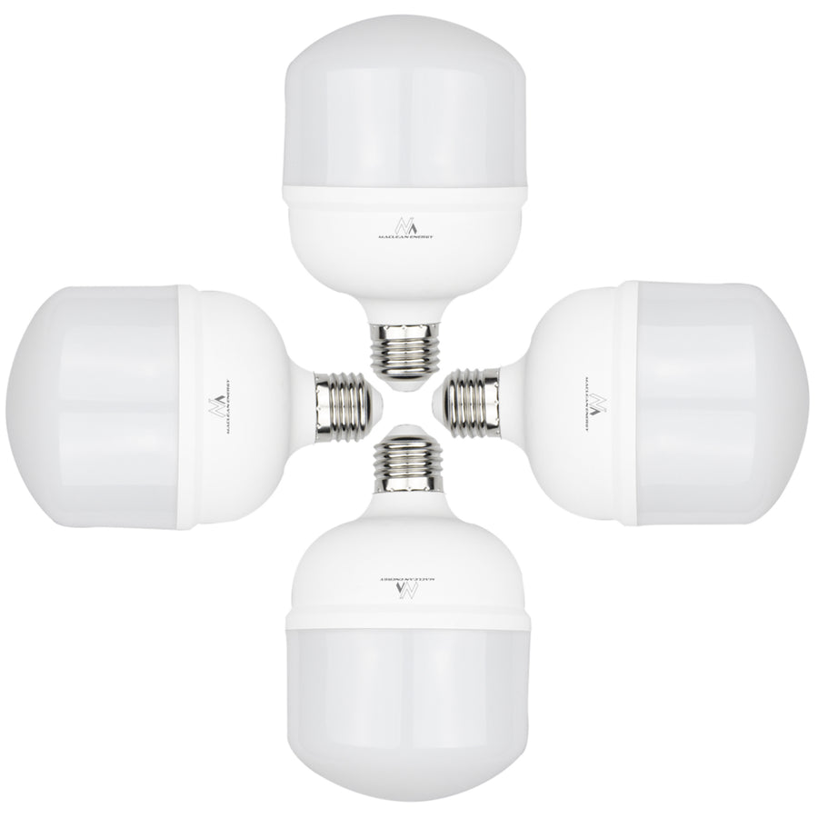 4x Maclean LED bulb, E27, 48W, 220-240V AC, cold white, 6500K, 5040lm, MCE304 CW