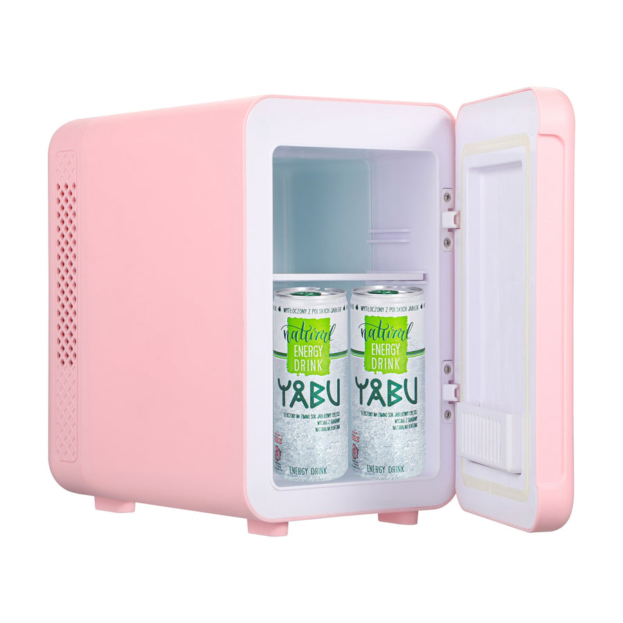 Adler AD 8084 portable refrigerator, cooling and heating, for home and car, 4L, pink