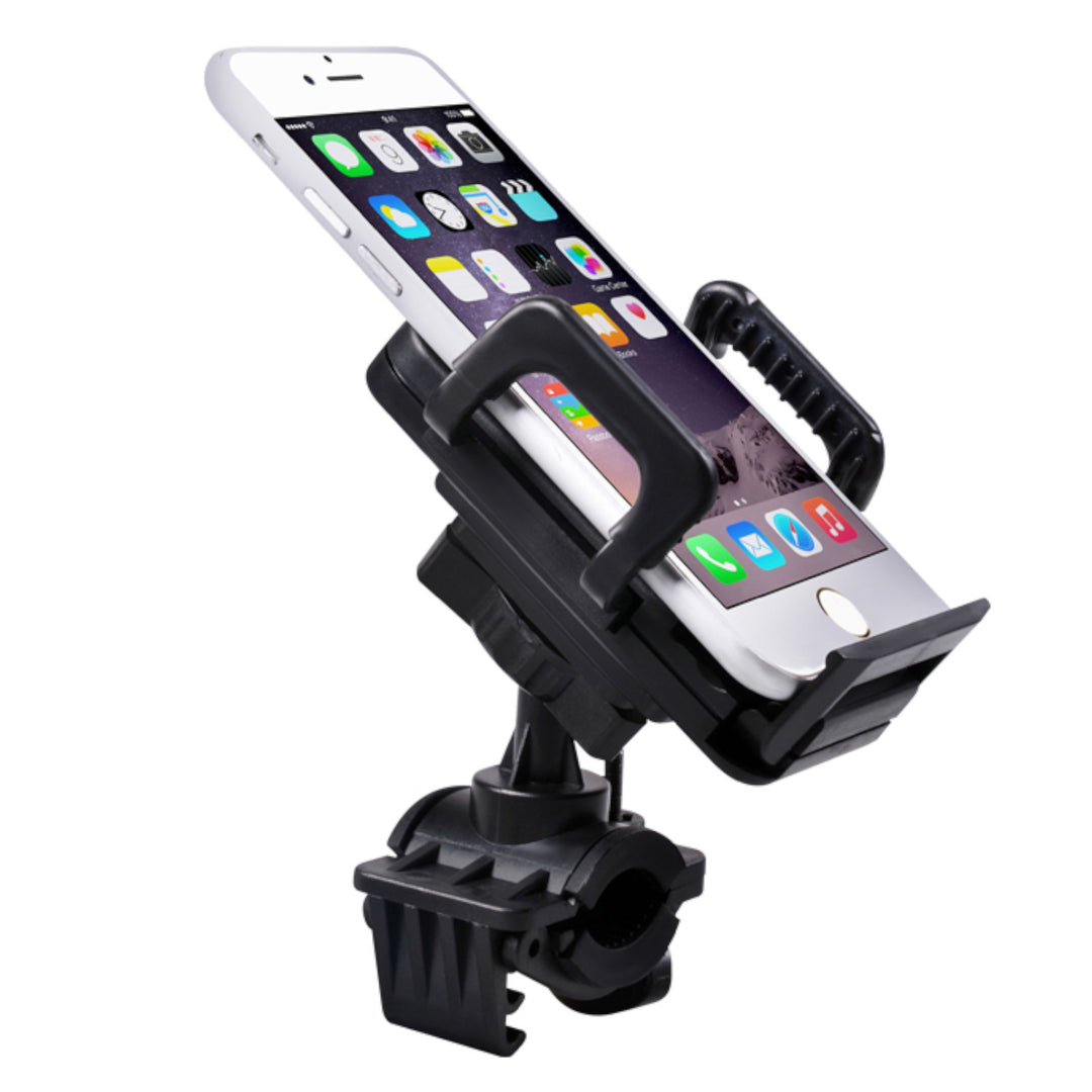 Maclean Wall Mounted Bicycle Holder Stand, Max Load 25kg + Counter + Phone Holder Set