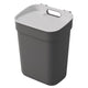 Curver Ready To Collect Line Rubbish Bin Trash Garbage Can, for Segregation, 10 liters, Dark Grey