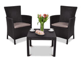 Keter Rosario 216939 Balcony Furniture Set Brown Color Rattan Imitation