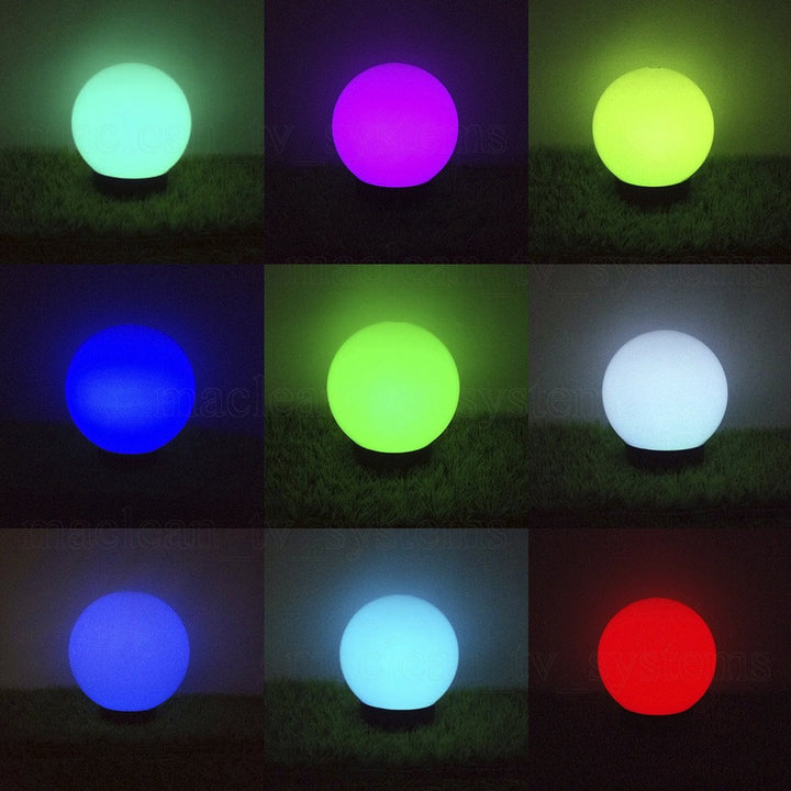 GreenBlue GB122 Garden Solar Lamp Ball LED Battery Light Patio Balcony S M L XL White / Multicolour