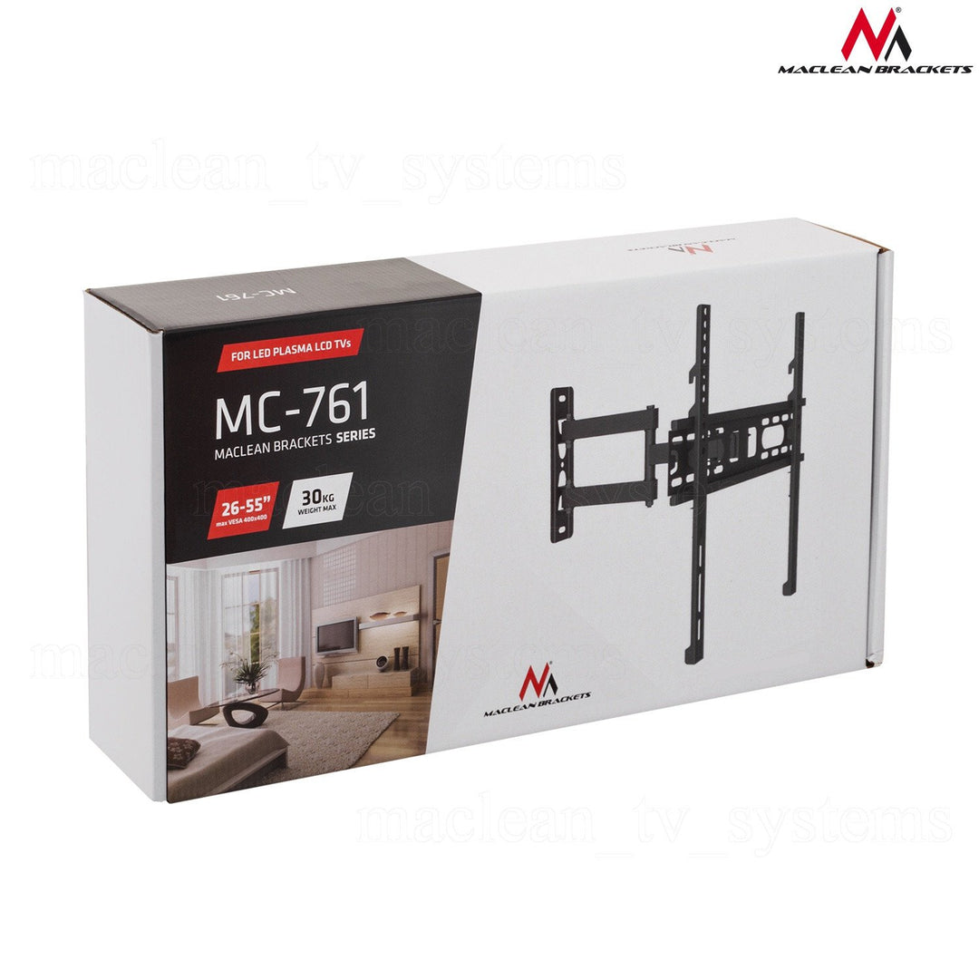 Maclean MC-761 TV Bracket Wall Mount Holder Universal VESA 26'' - 55" LED LCD 30kg