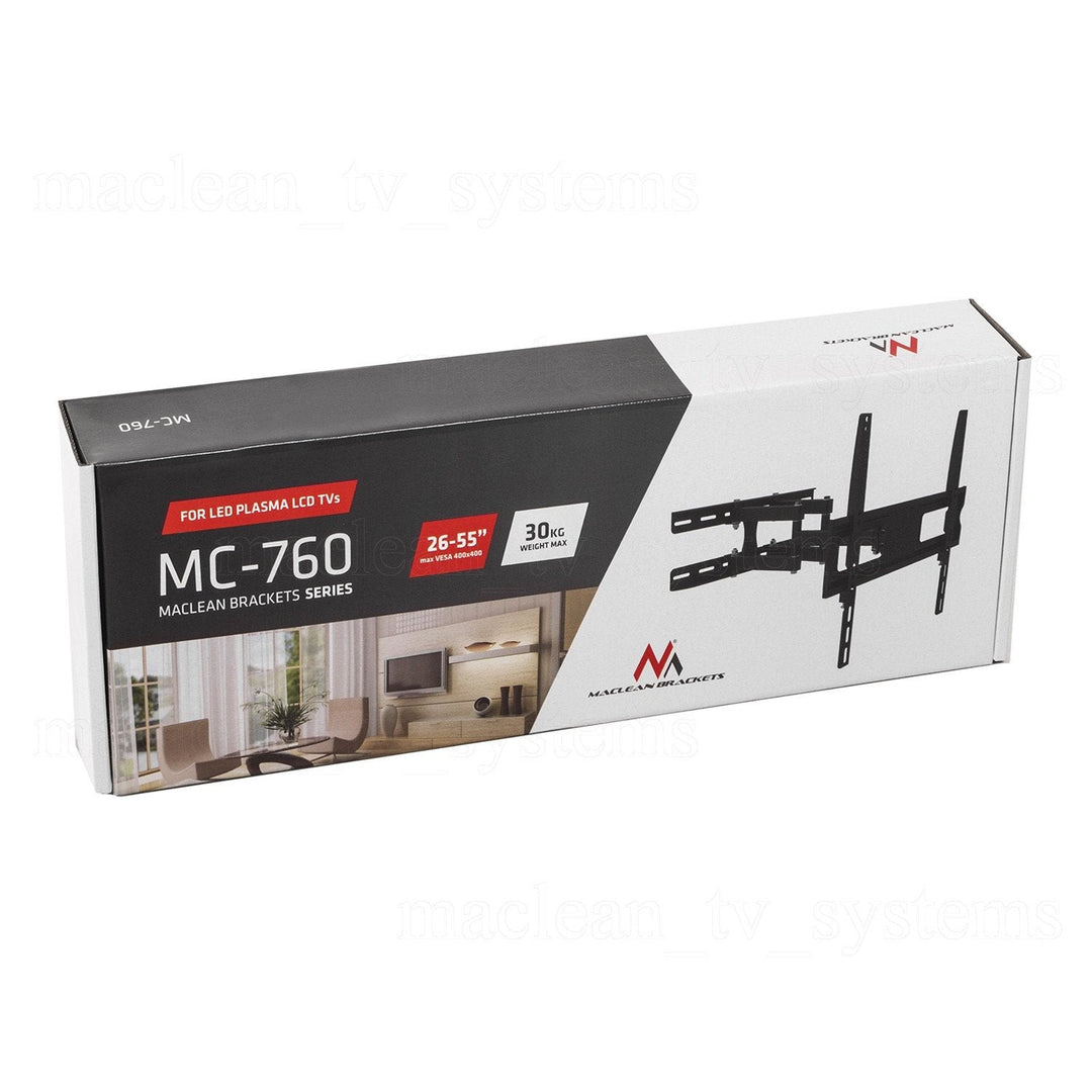 Maclean MC-760 Brackets MC-760 TV Bracket Wall Mount Monitor 26 ''- 55 '' VESA Universal LED LCD 30kg