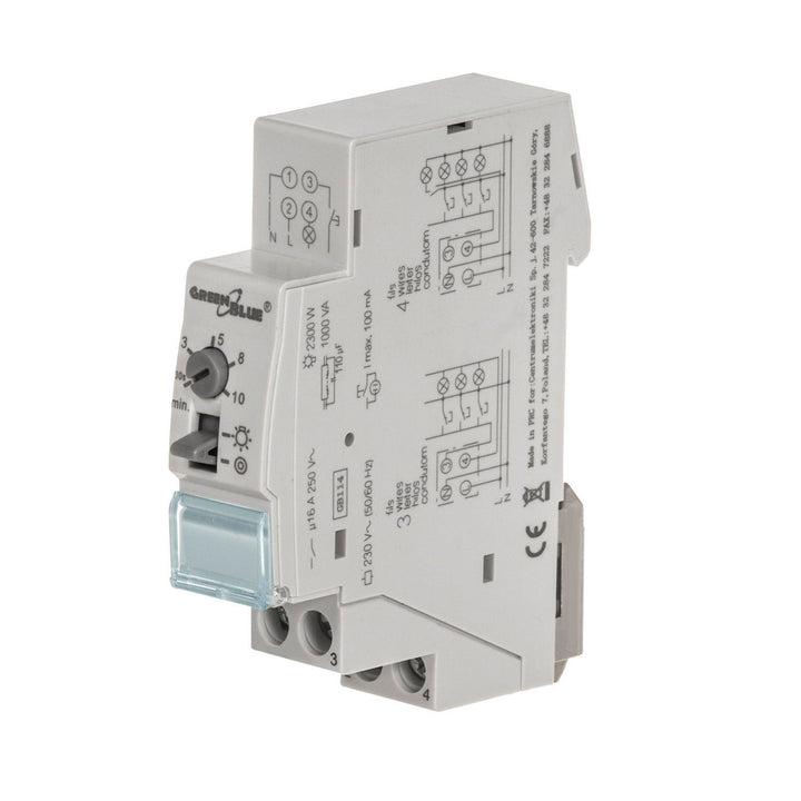 GreenBlue GB114 Staircase Timer Light Switch DIN Rail 30s - 10min