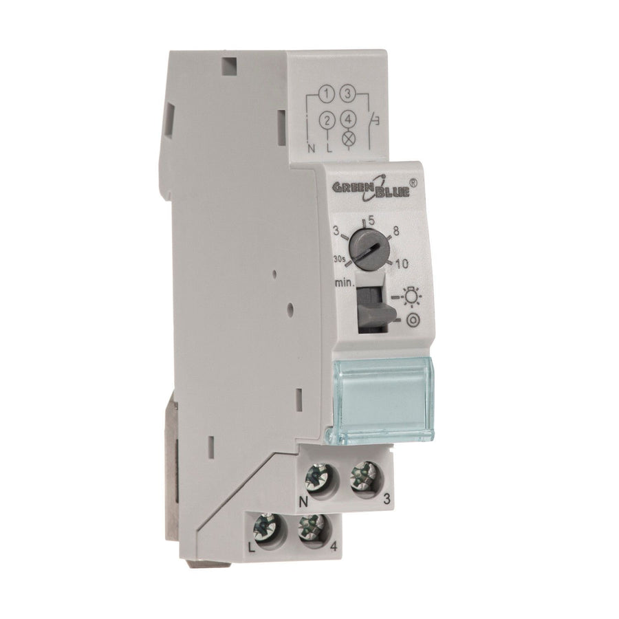 GreenBlue DIN rail staircase automatic, adjustment 30s-10m, max 2300 W, GB114