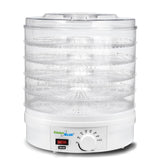 GreenBlue GB190 Food Dehydrator Fruit Vegetable 250W- 5 Trays - 35 to 70°C Temperature Control Adjustable