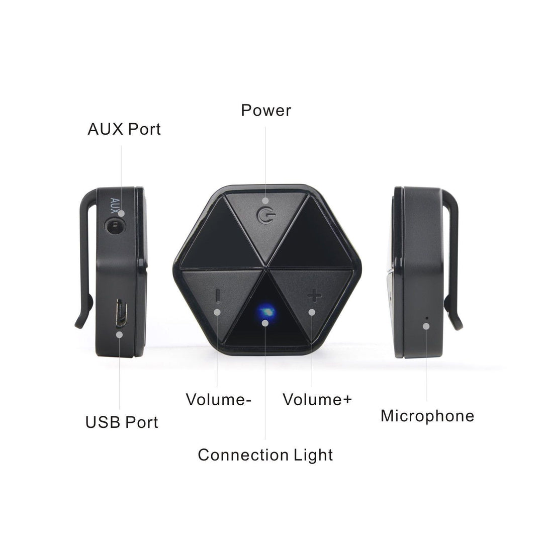 Audiocore AC815 Bluetooth Receiver Transmitter Adapter HSP, HFP, A2DP, AVRCP with Clip