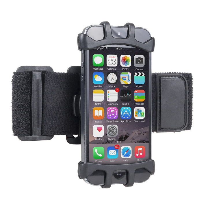 Maclean MC-786 Universal Phone Armband Holder for Sports, Rotating, for 4-6" Mobile Phones, Solid