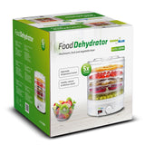 GreenBlue GB190 Food Dehydrator Fruit Vegetable 250W- 5 Trays - 35 to 70°C Temperature Control Adjustable