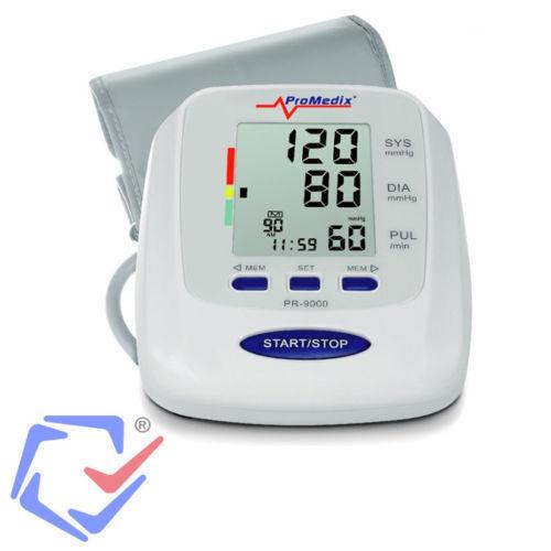 ProMedix PR-9000 Automatic Blood Pressure Monitor Upper Arm Cuff Fast Measurement Irregular Heartbeat Detection